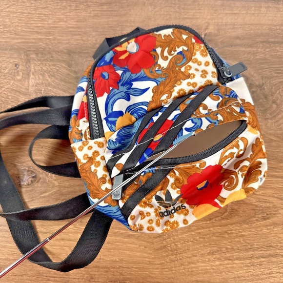 Adidas Mini Backpack Studio London HER Collection Travel Small Carryon Floral - Picture 4 of 15